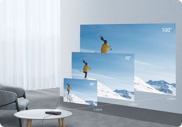 100-inch Large Screen Projector Formovie P1 Laser Projector